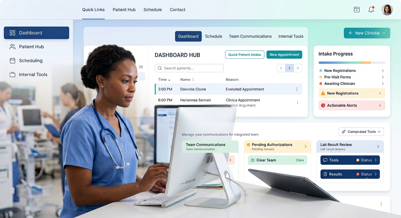 Healthcare software interface